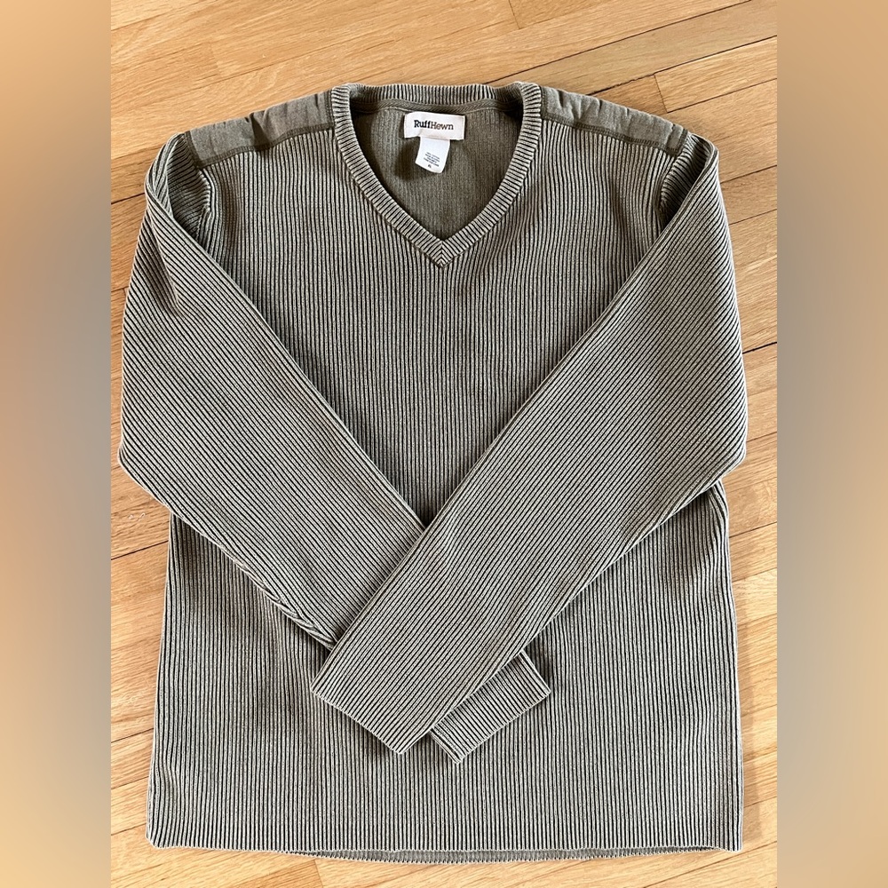 90s Ruff Hewn Military Green Long Sleeved Sweater